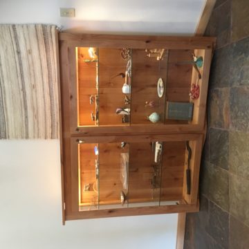 custom made wood cabinet