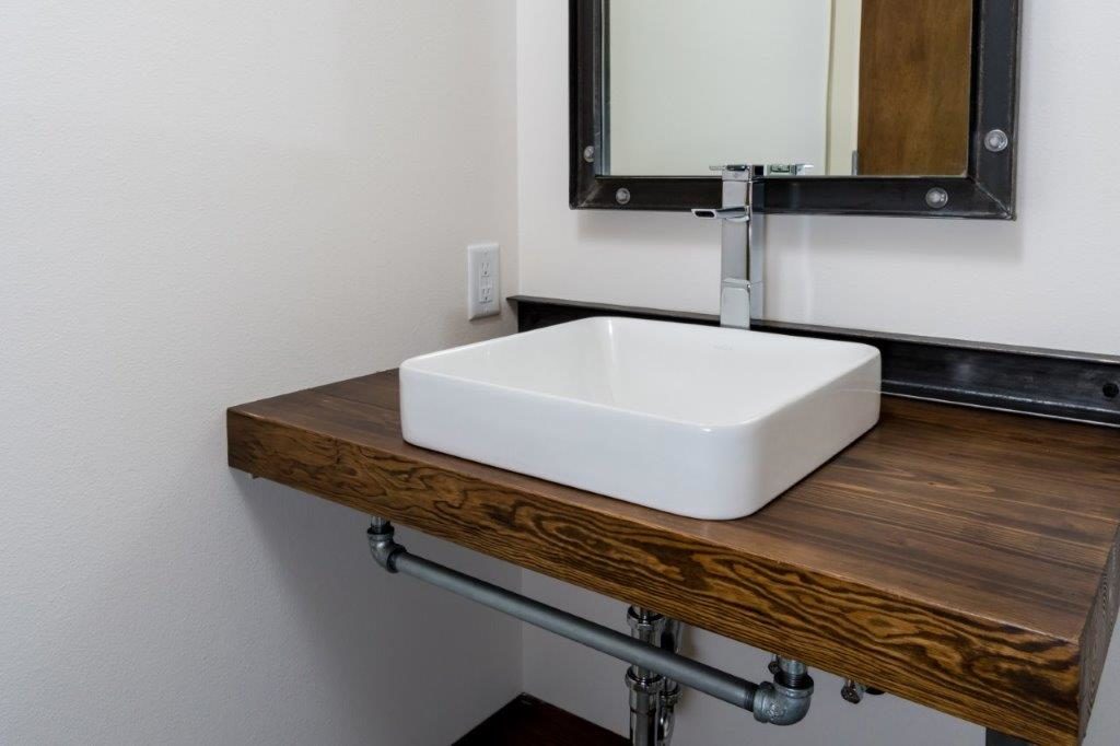 custom made bathroom counter and sink